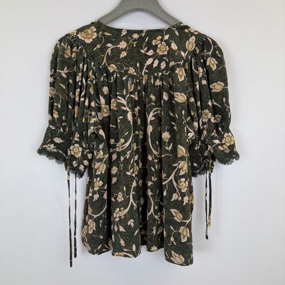 Ulla Johnson Karina Silk Blouse size 16 🗃️ - Picture 7 of 9